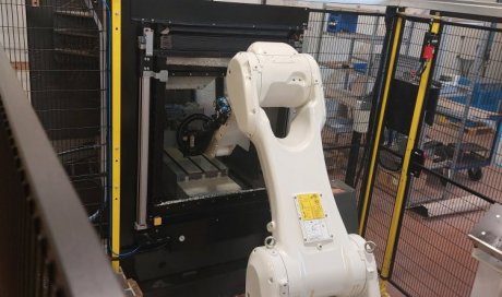 Cellule robotisée pour usinage d'accessoires en aluminium à Lagrave